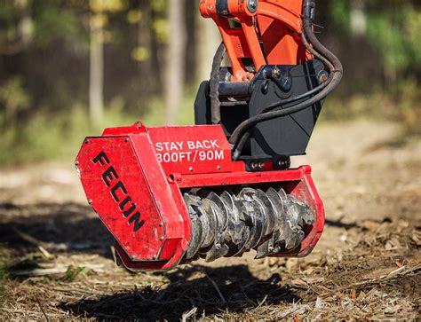 fecon mini excavator mulcher|fecon mulching head for excavator.